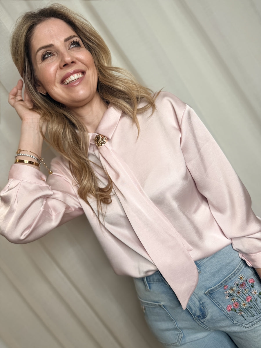 GITTE BLOUSE TU ROZE