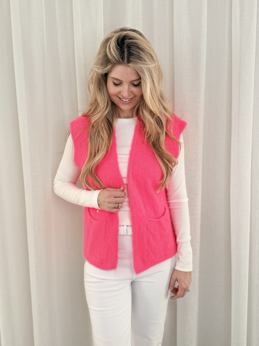 KIONA TU GILET FUCHSIA