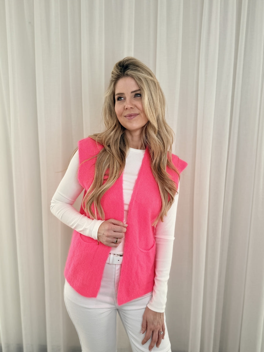 KIONA TU GILET FUCHSIA