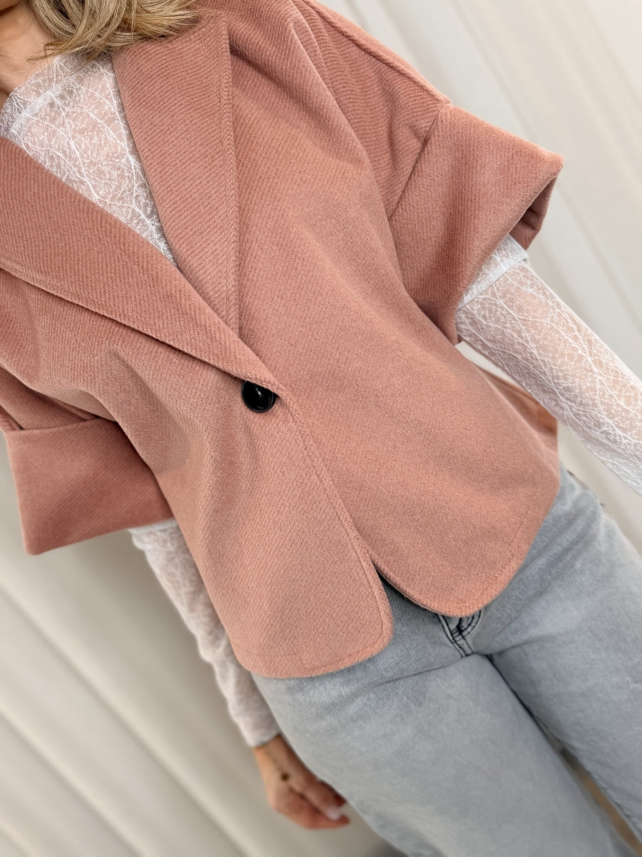COAT CELEST -C MANTEL/KORT PINK