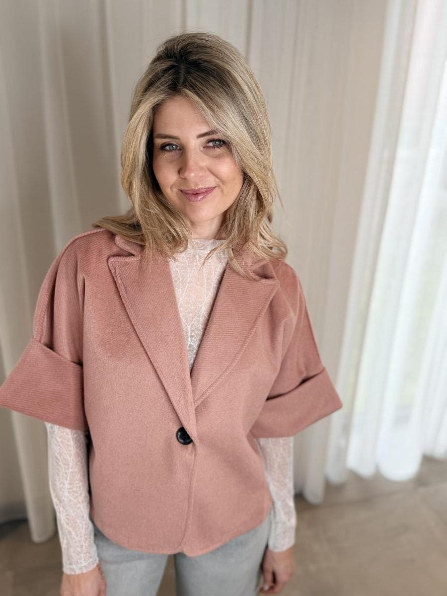 COAT CELEST -C MANTEL/KORT PINK