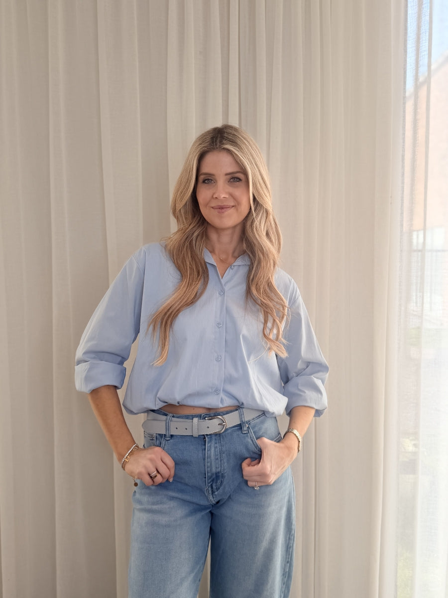 AXELLE-J BLOUSE/REKKER CELESTE/BLUE