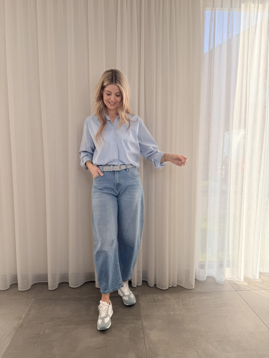 AXELLE-J BLOUSE/REKKER CELESTE/BLUE