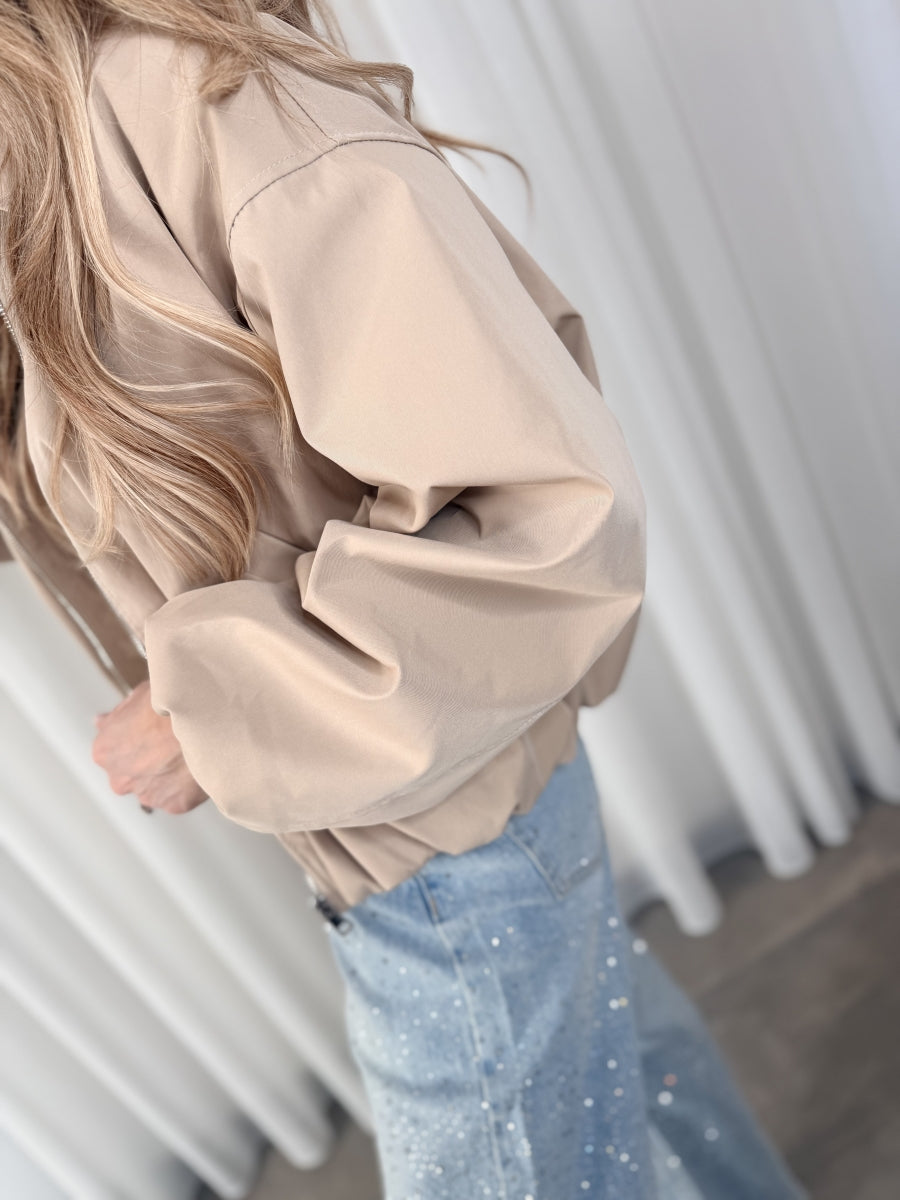 COAT SHARON BOMBER 9333 BEIGE