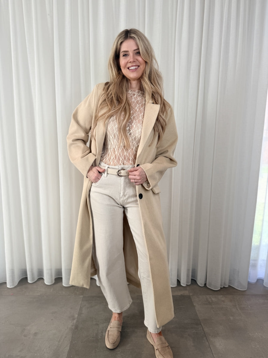 COAT CELESTE-C MANTEL/LANG 9357 BEIGE