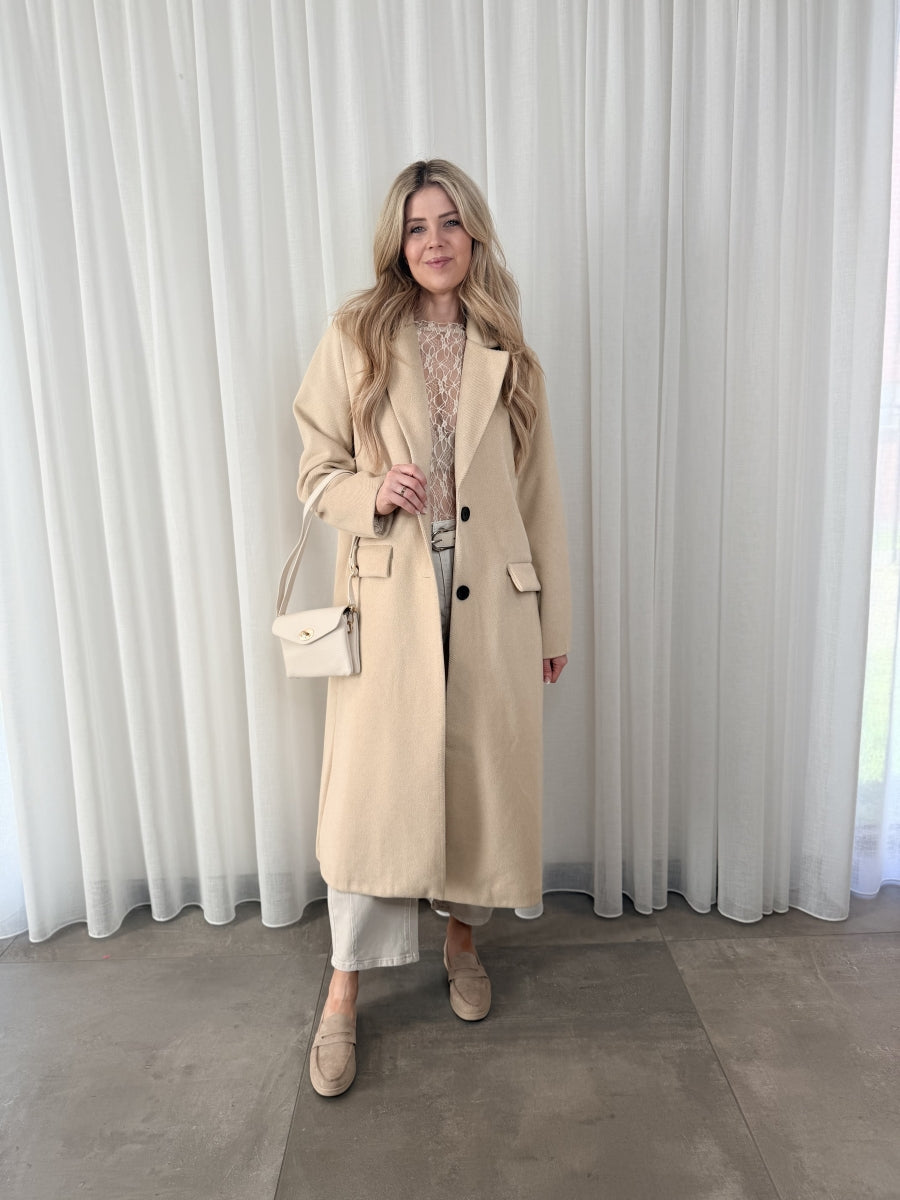 COAT CELESTE-C MANTEL/LANG 9357 BEIGE