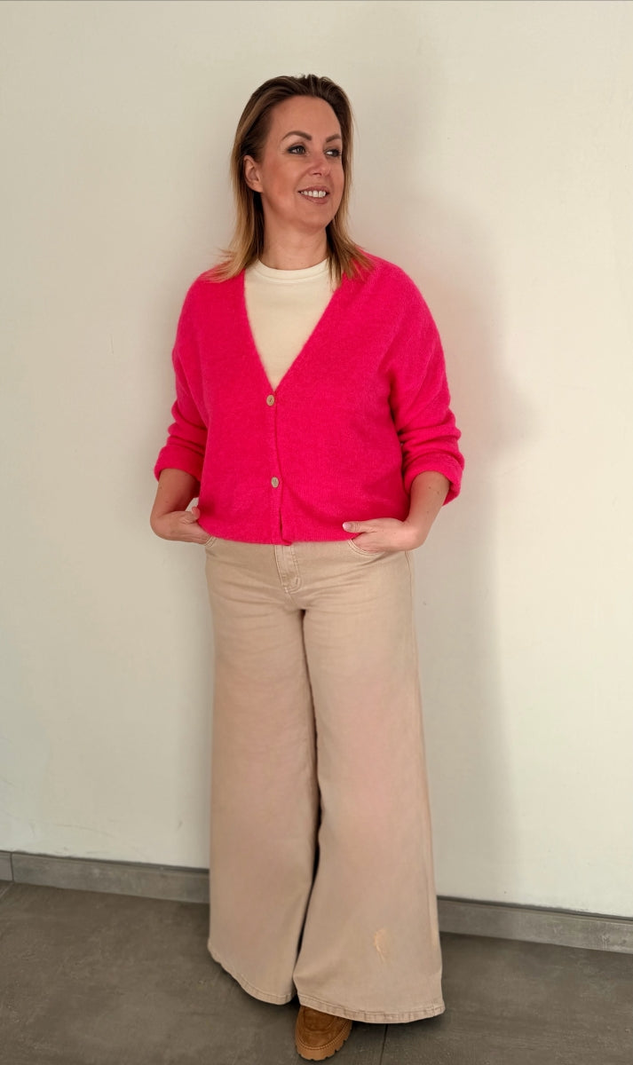 GILET CELINE 25215 6878/FUXIA
