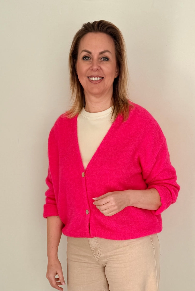GILET CELINE 25215 6878/FUXIA