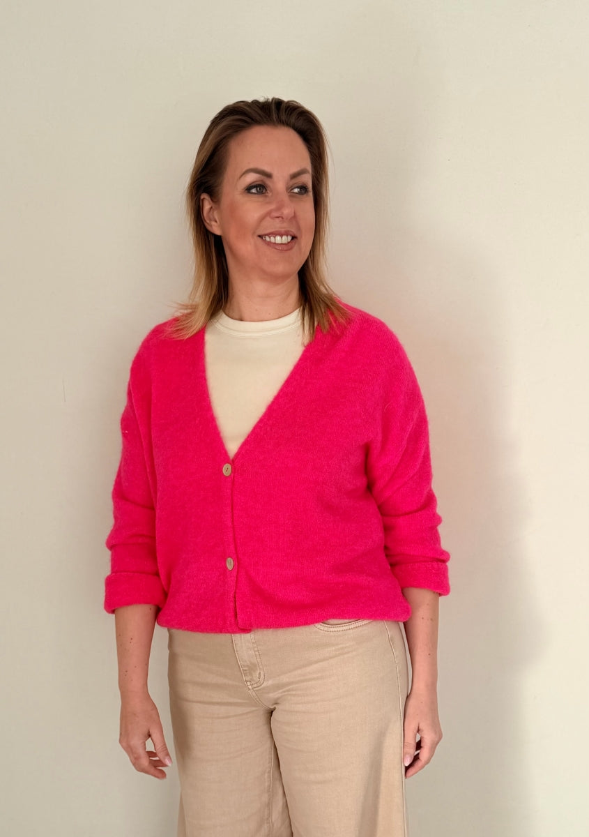 GILET CELINE 25215 6878/FUXIA