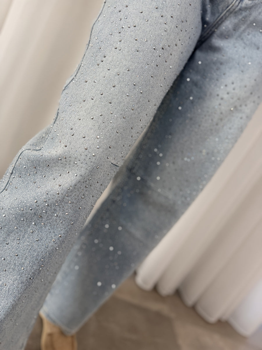 KAATJE BARREL JEANS MET STRASS