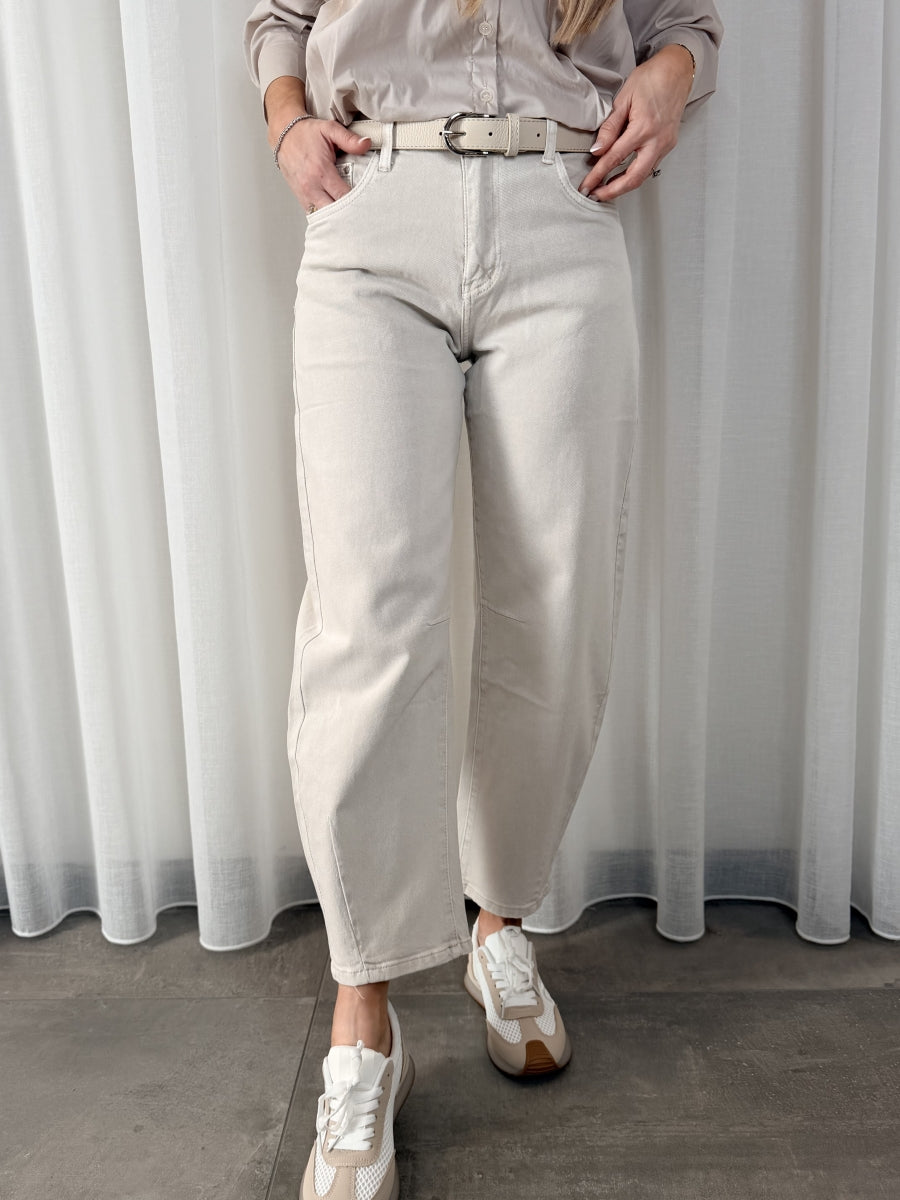 KALINA BARREL BROEK BEIGE