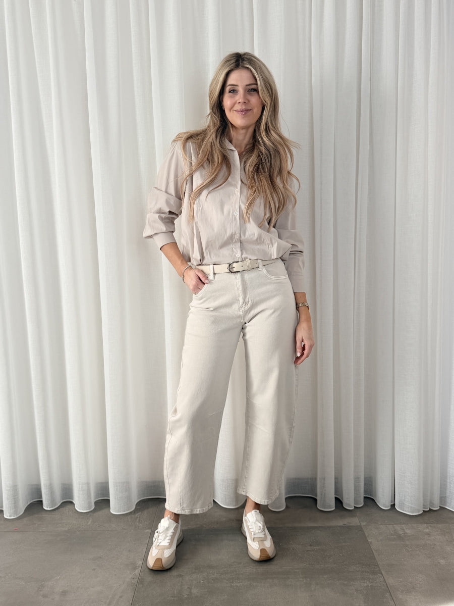 KALINA BARREL BROEK BEIGE