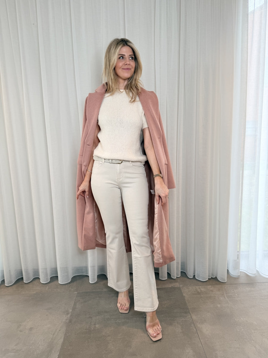 KRISTEN BROEK FLARED BEIGE