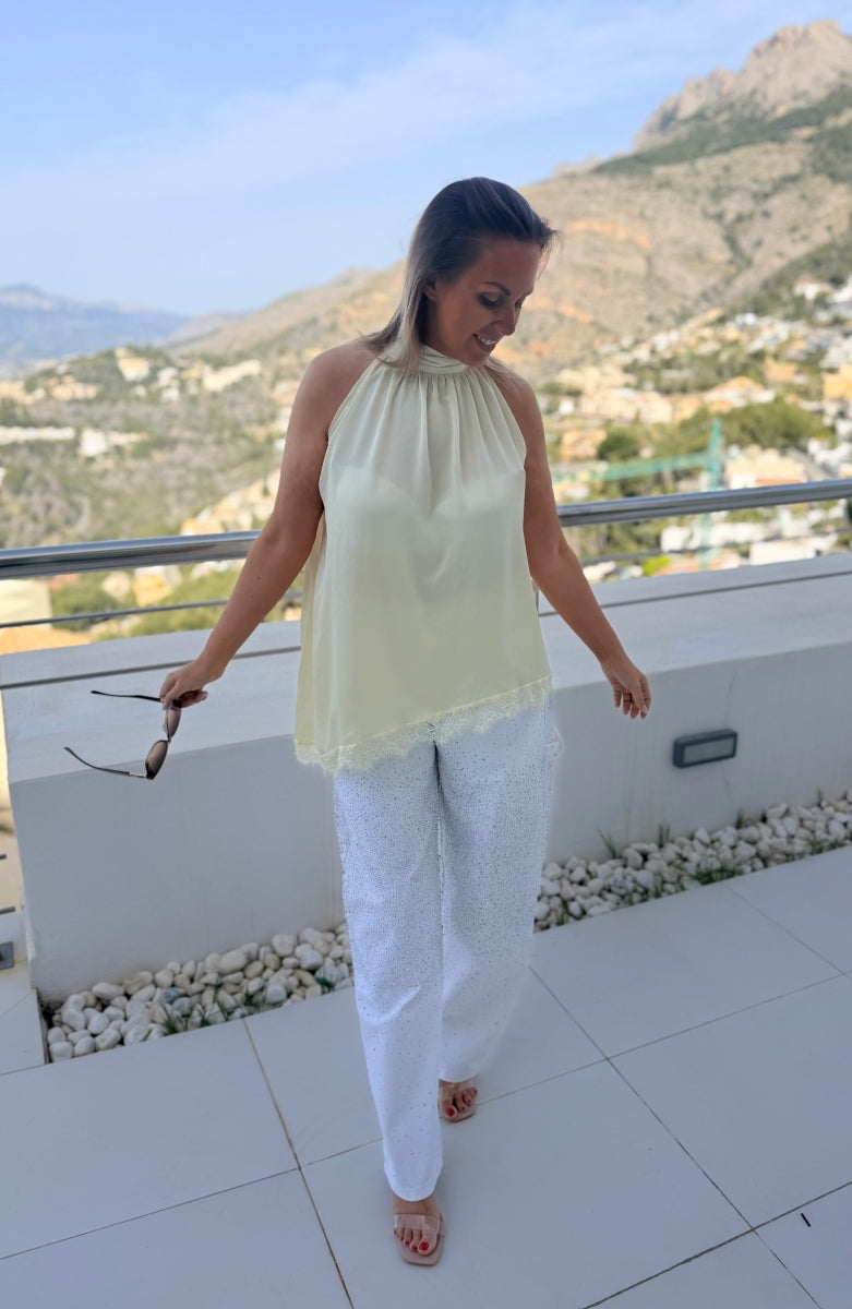 LUMAK BAGGY BROEK WIT