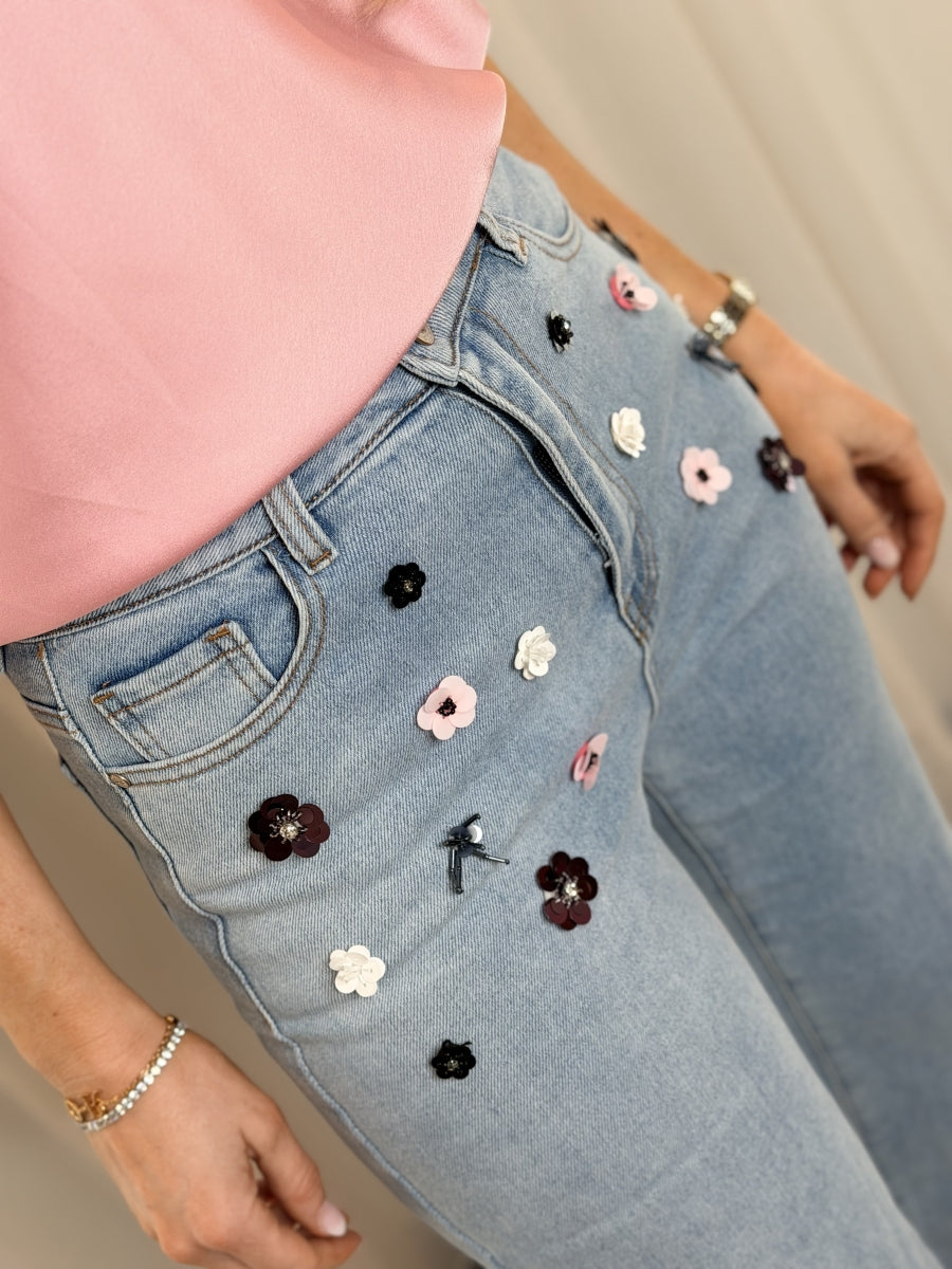 LETIZA BROEK MET BLOEMETJES