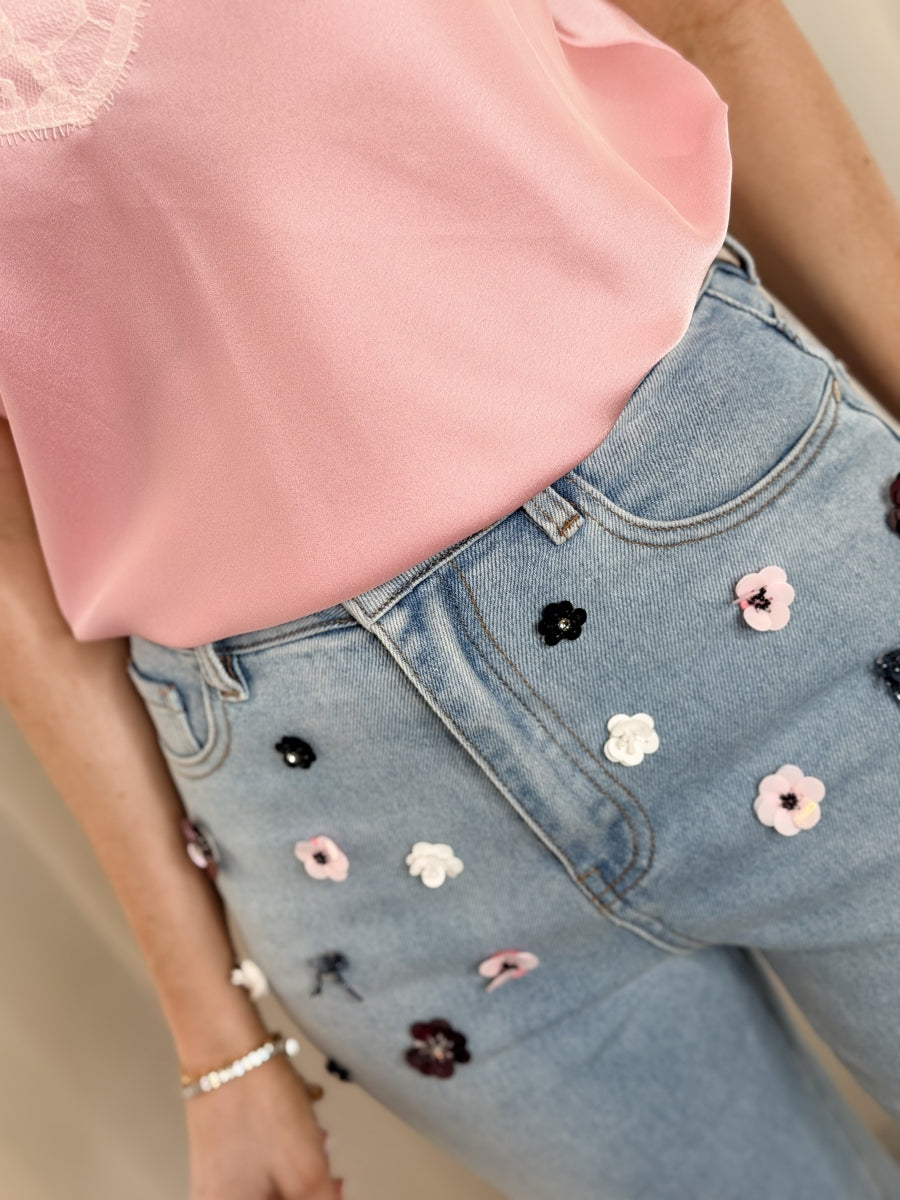 LETIZA BROEK MET BLOEMETJES
