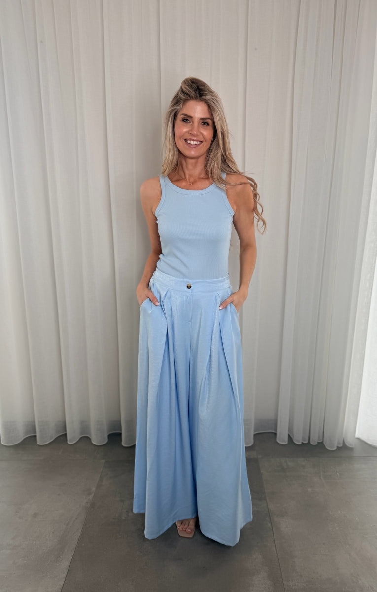 MIRTHA TOP BLAUW