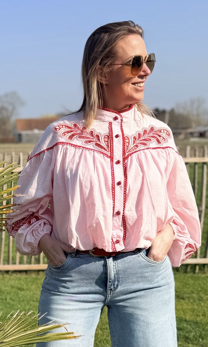 OXA BLOUSE ROZE
