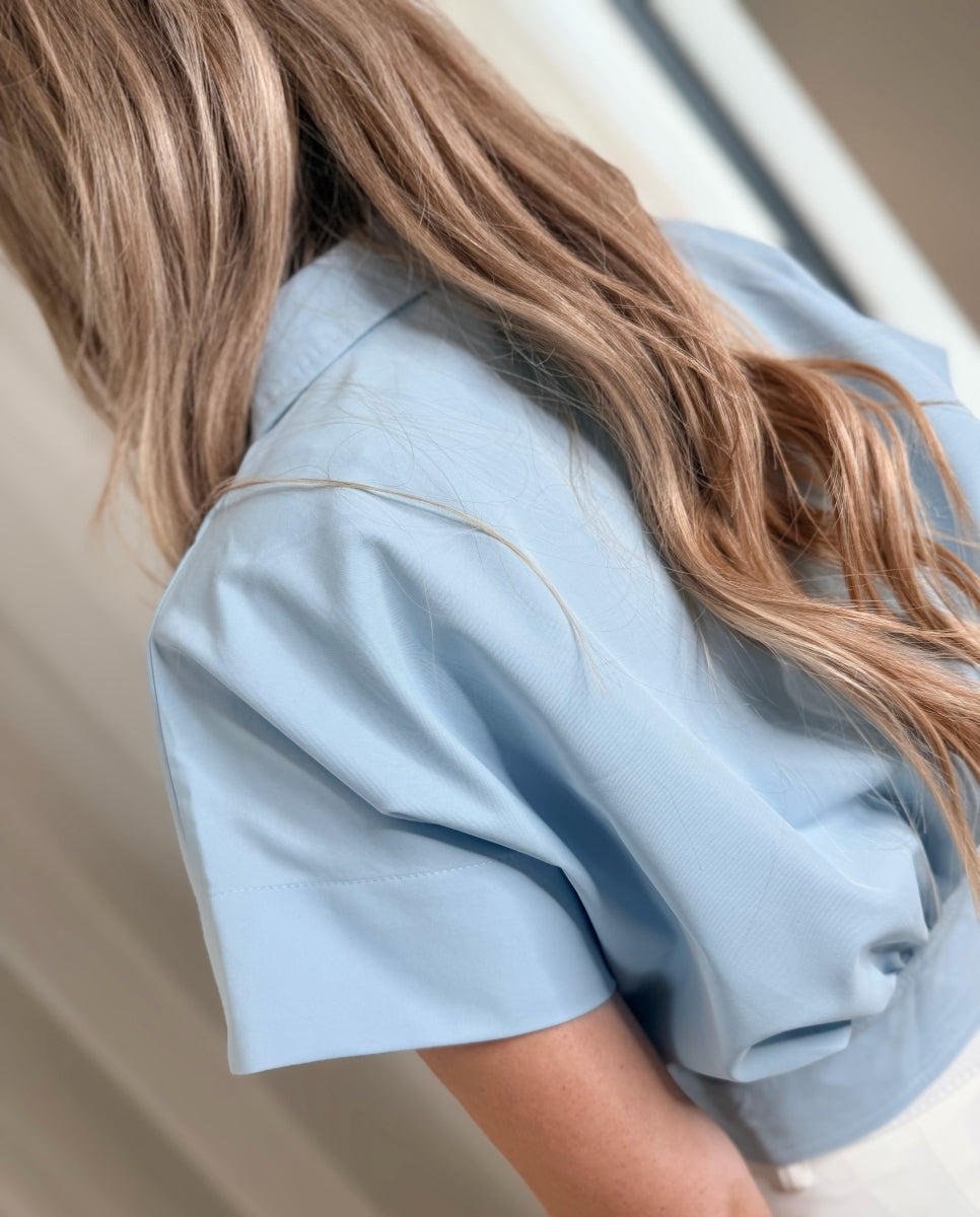 PEYTON BLOUSE BLAUW