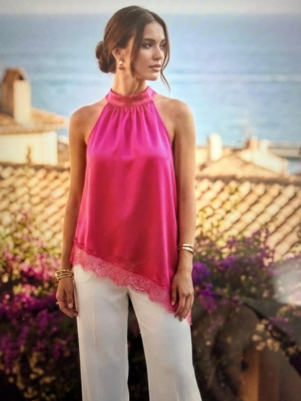 ASHLEY TU TOP FUCHSIA