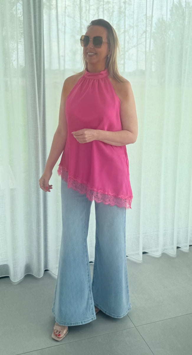 ASHLEY TU TOP FUCHSIA