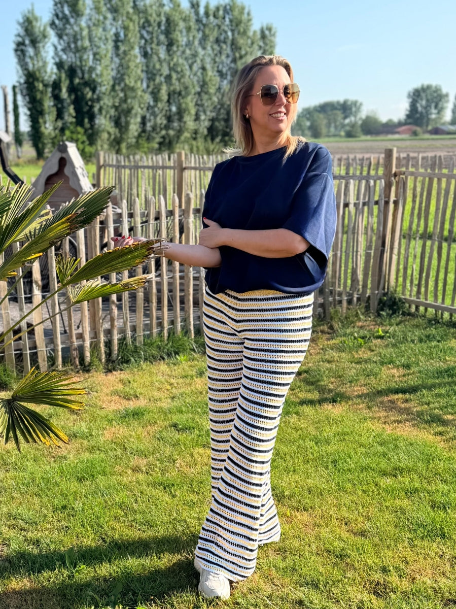 ALEIDA TU T-SHIRT DONKER BLAUW