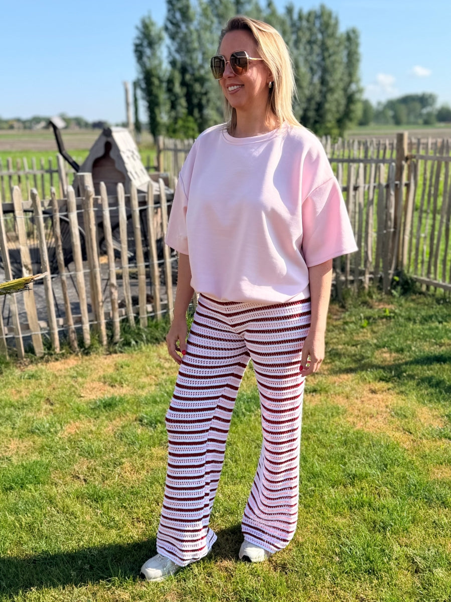 AAMINA TU BROEK ROOD/ROZE