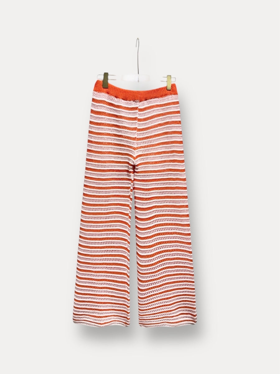 AAMINA TU BROEK ORANJE/ROZE