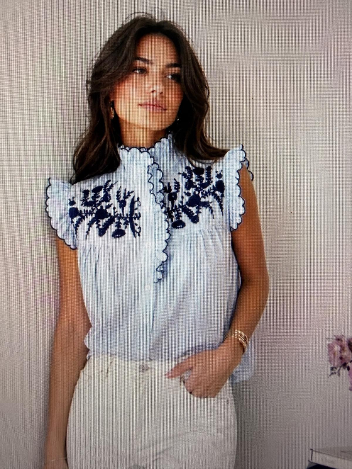 BRITTA BLOUSE BLAUW