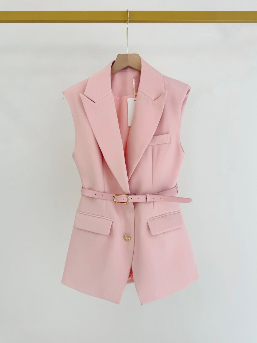 BELINDA BLAZER MET RIEM ROZE