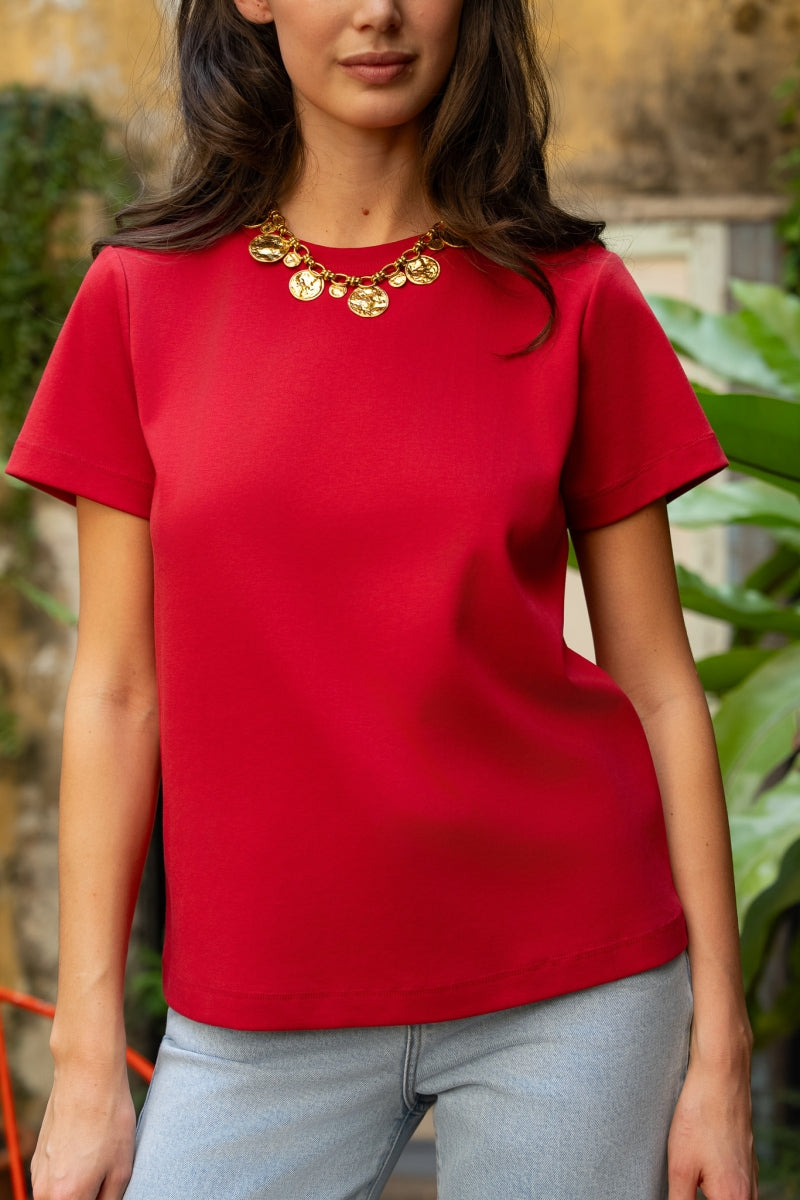 LENNIE T-SHIRT ROOD