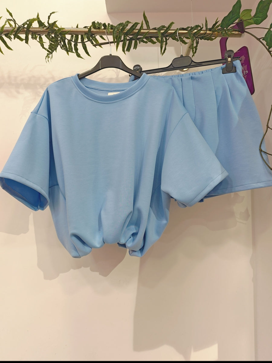 CATHY TU SET BLAUW