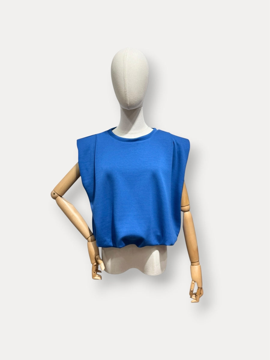 PALMIRA TU TOP BLAUW