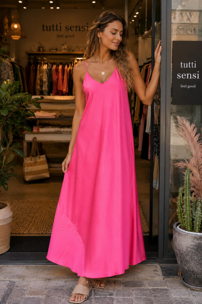NEVADA TU JURK FUSHIA