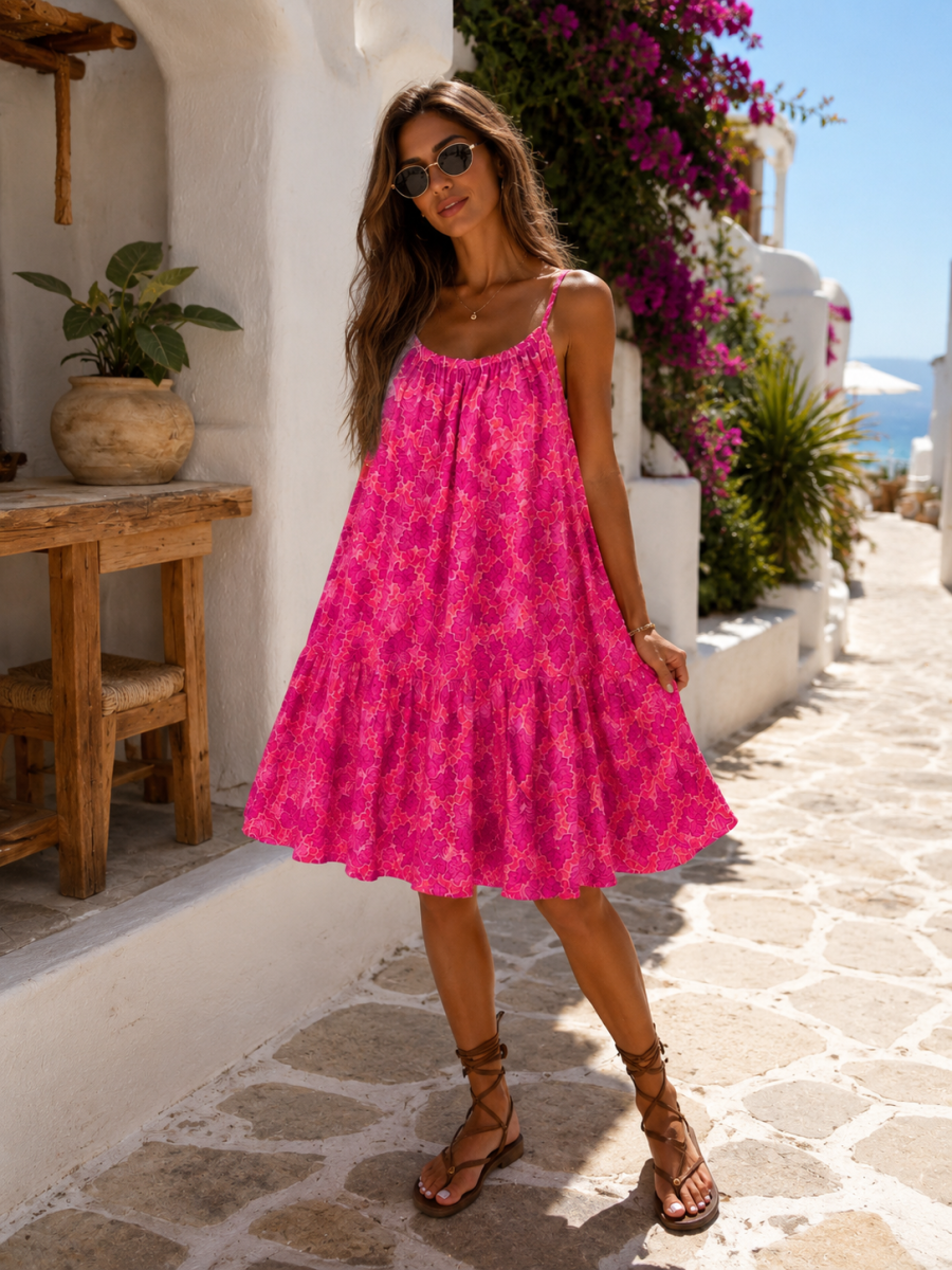 SAAR TU JURK FUSHIA