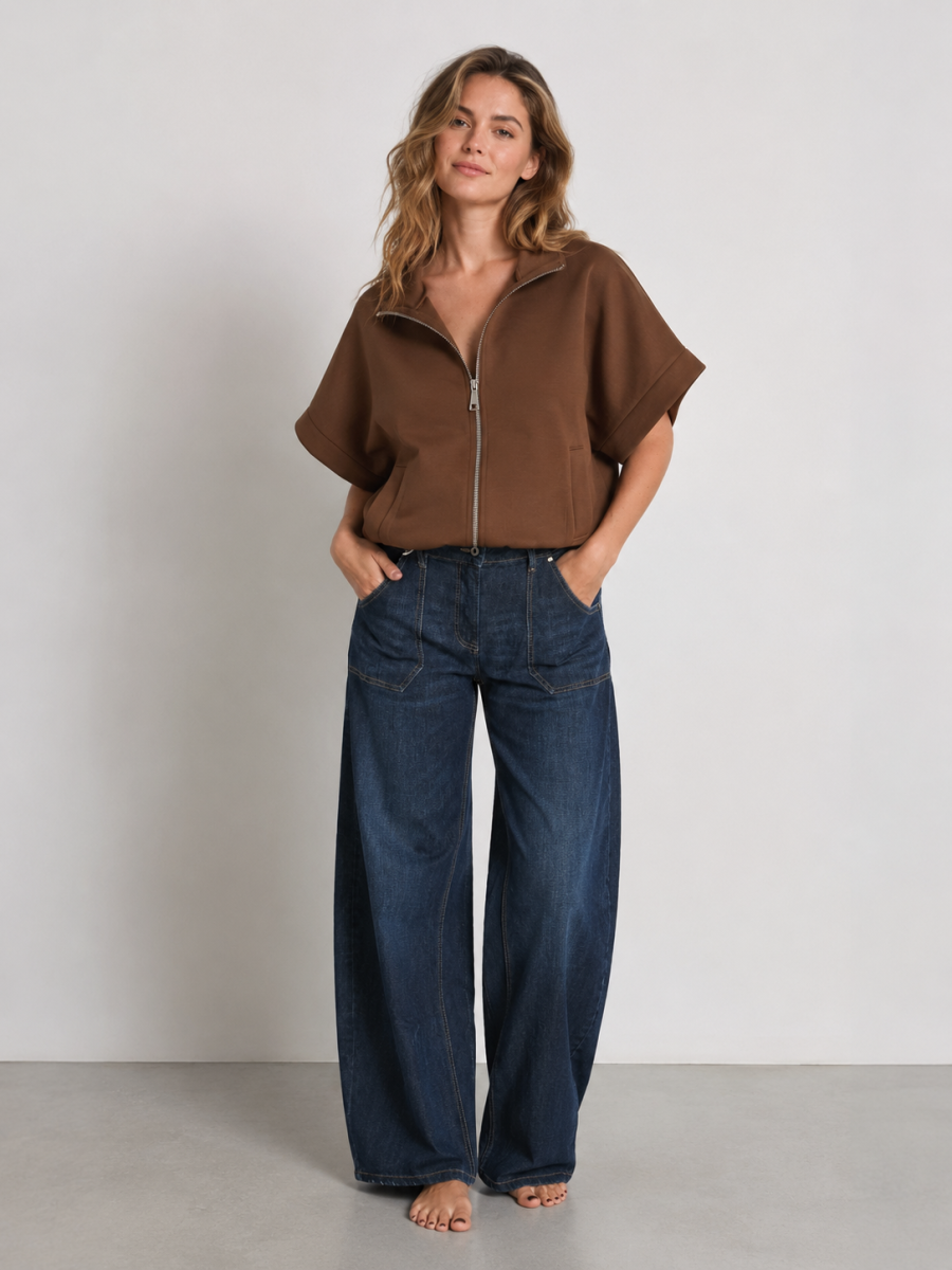 SHAILA BARREL JEANS