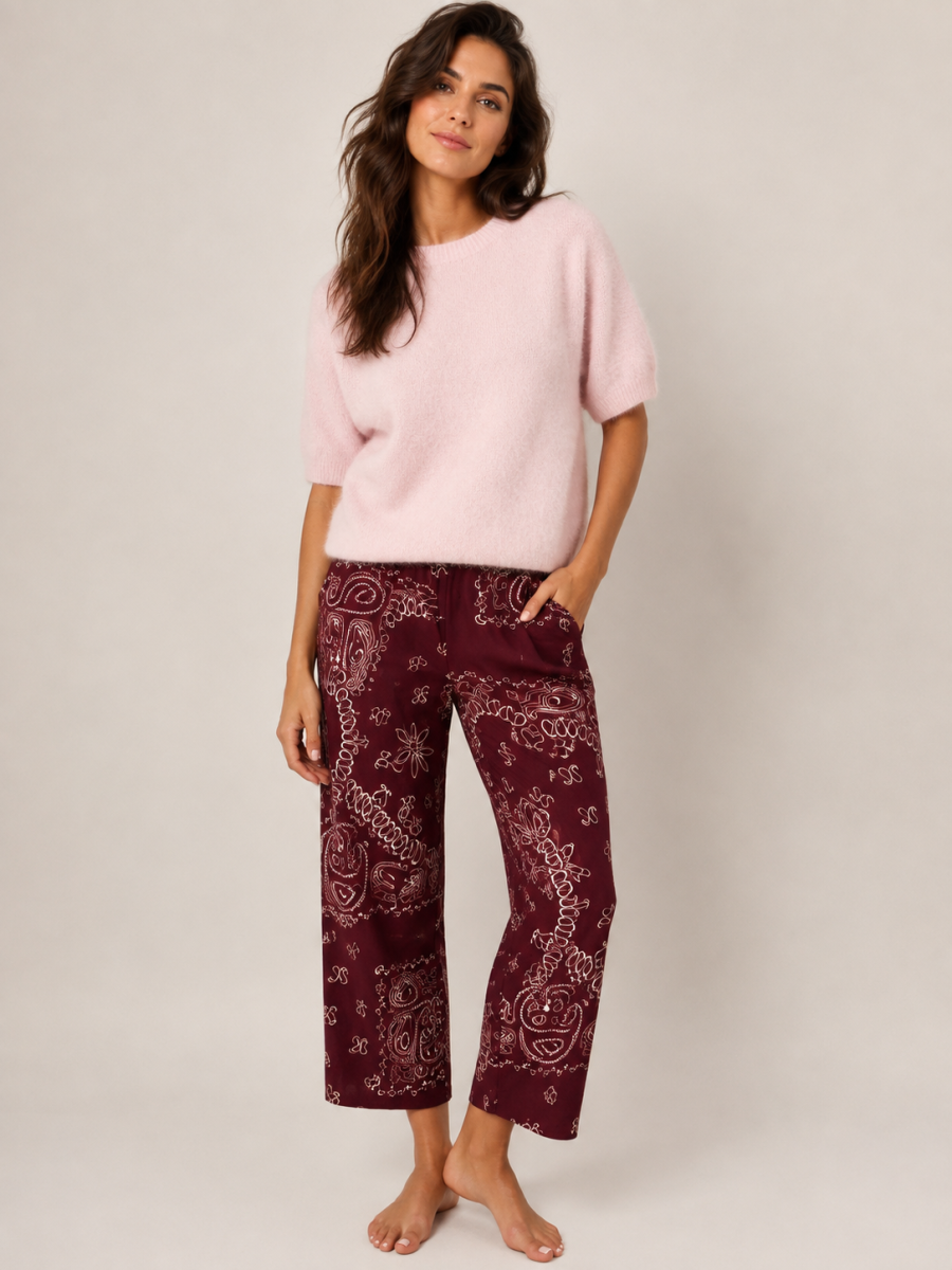 SINA TU BORDEAUX BROEK