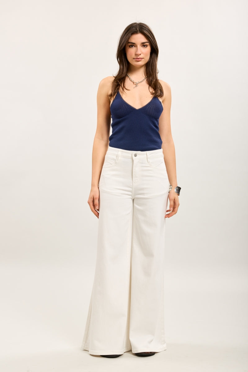 Julie jeans extra -wide wit