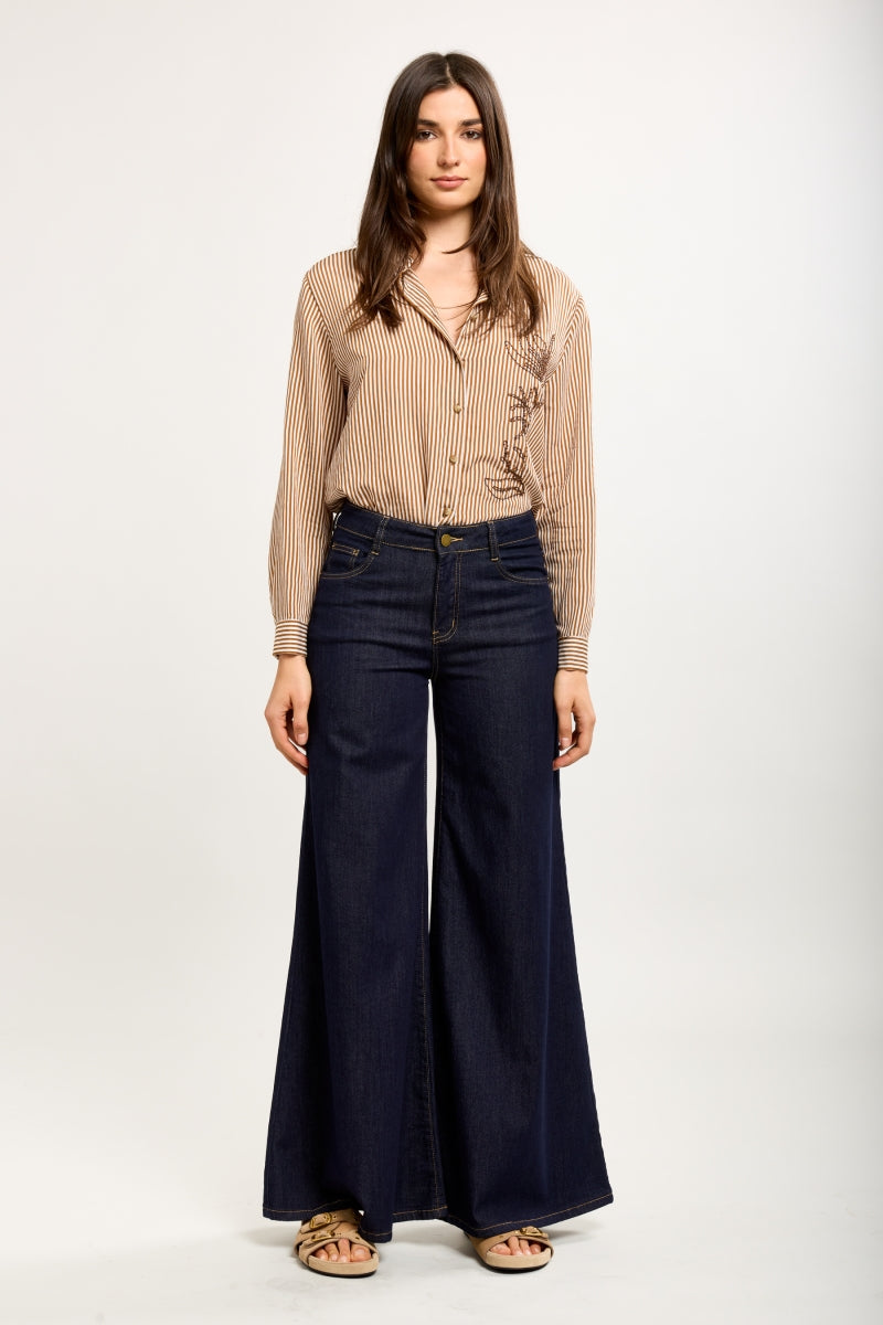 Mila jeans extra-wide dark bleu