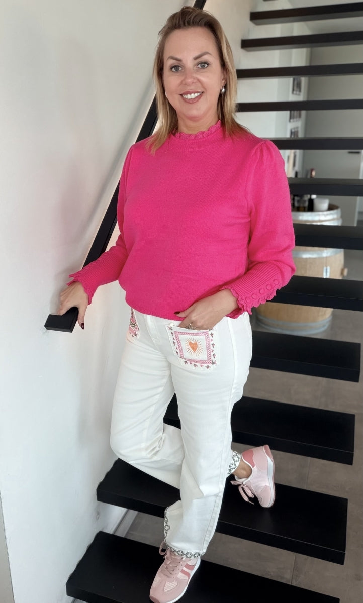 FLORINE WIDE LEG ECRU