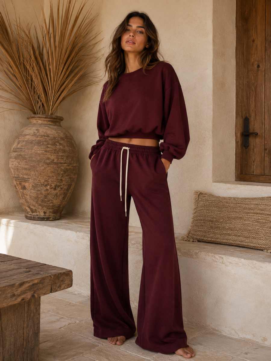 LENTE TU HUISPAK SET BURGUNDY