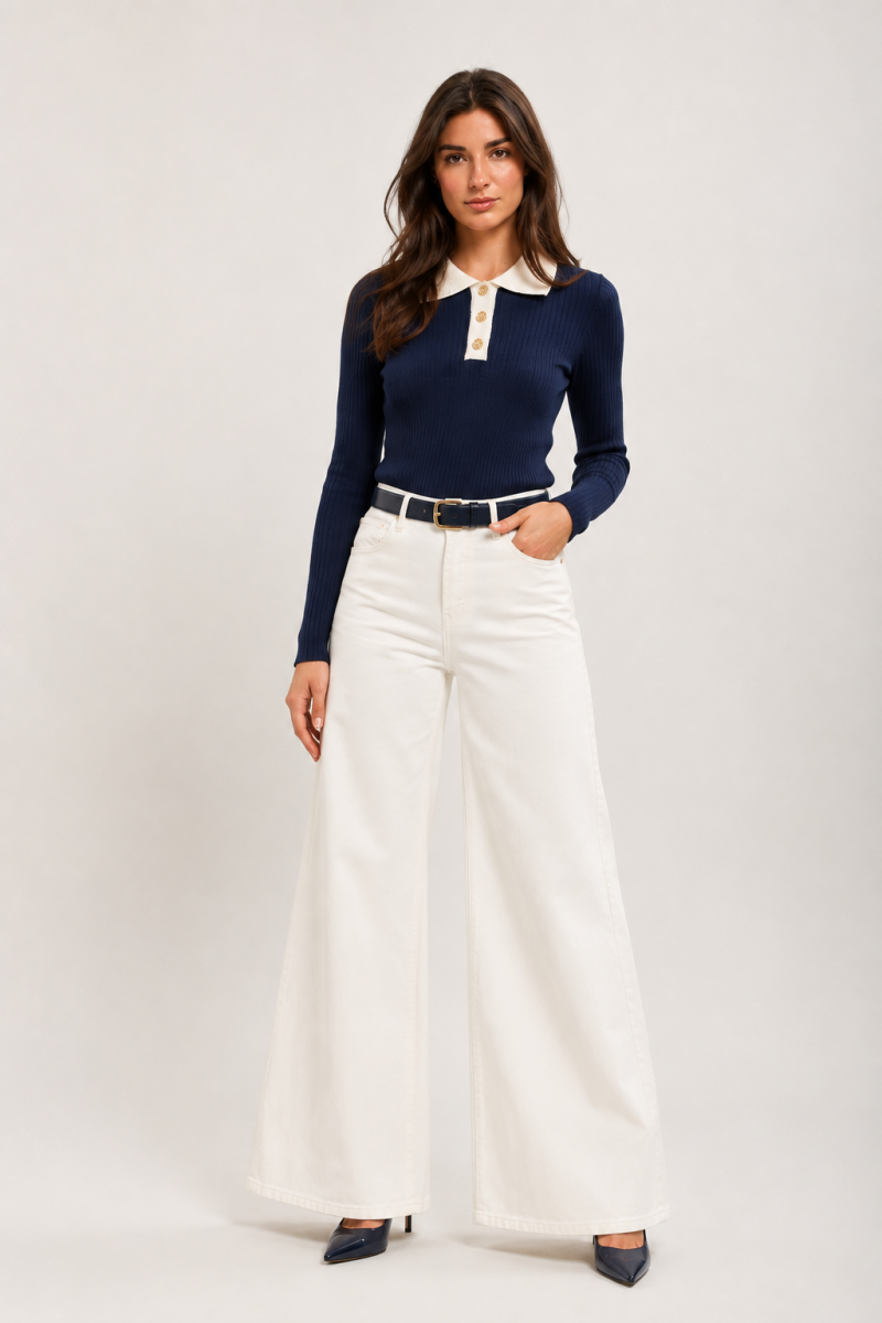LILILA TU PULL NAVY