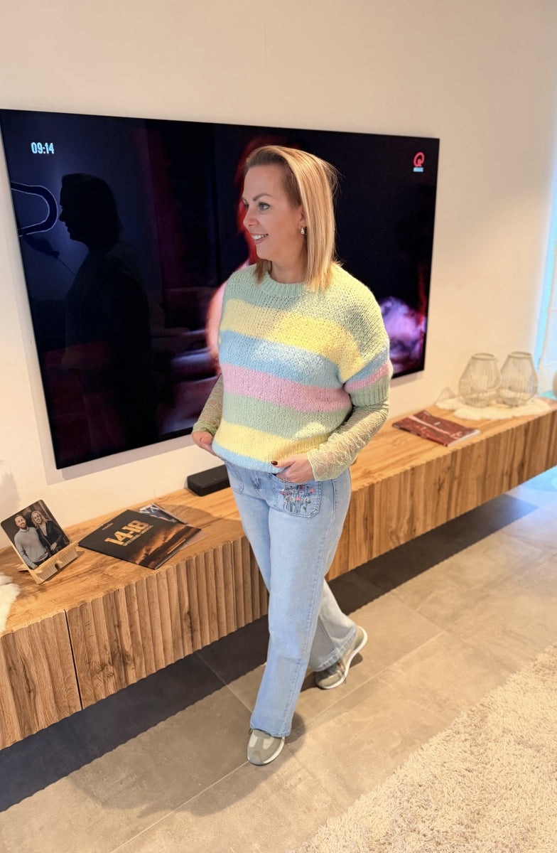 FLORINE WIDE LEG JEANS BLOEM