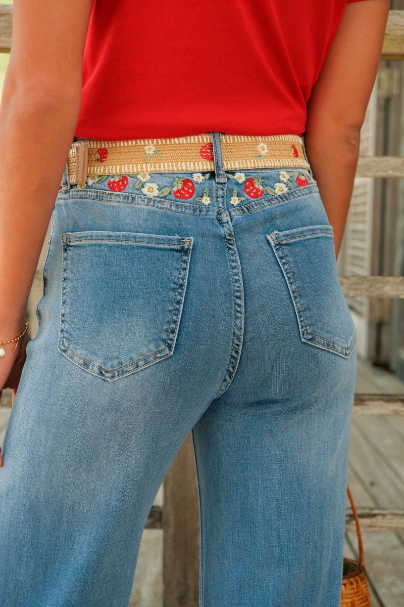 FALLON BROEK WIDE LEG JEANS