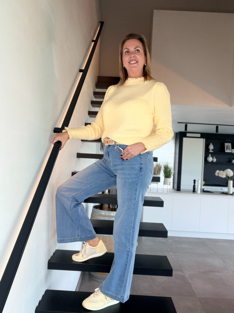 FALLON BROEK WIDE LEG JEANS