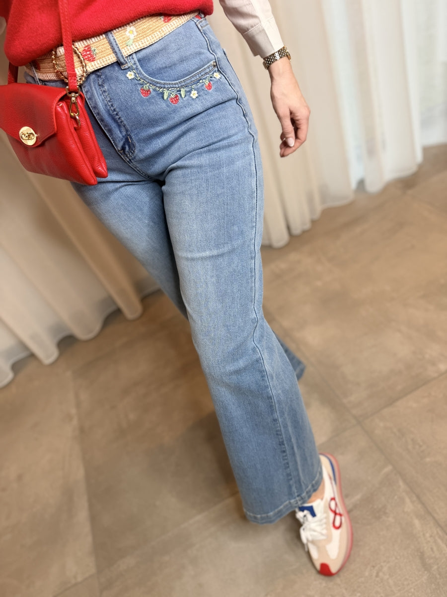 FALLON BROEK WIDE LEG JEANS