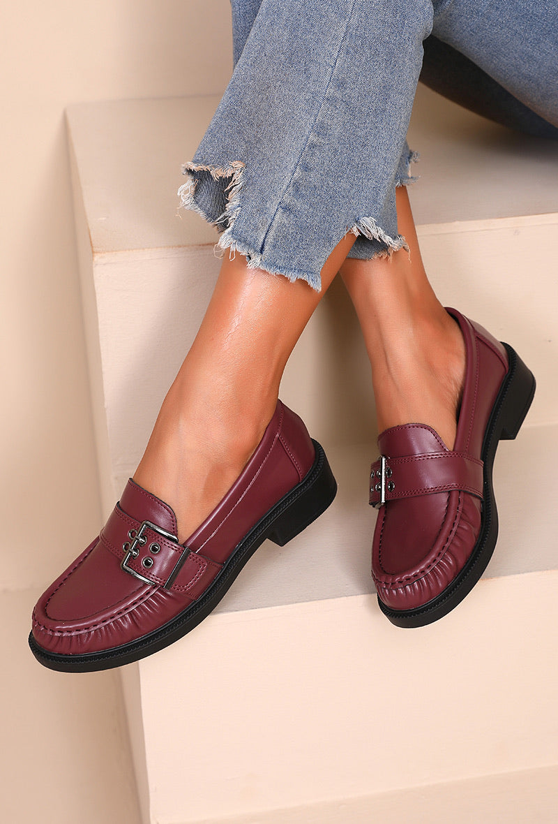 BRISEA MOCCASINS BORDEAUX