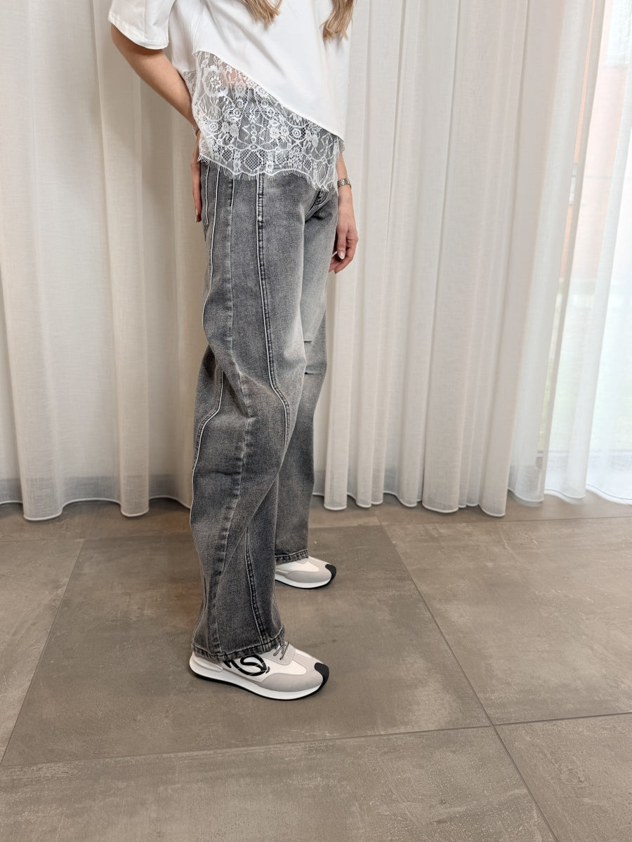 FENIKS JEANS BLACK-GREY