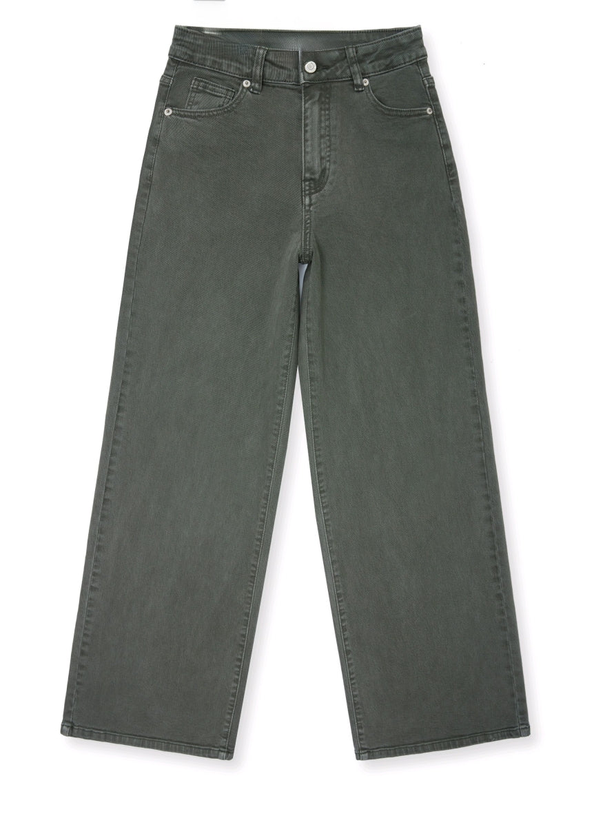CIELKE WIDE LEG JEANS KAKI