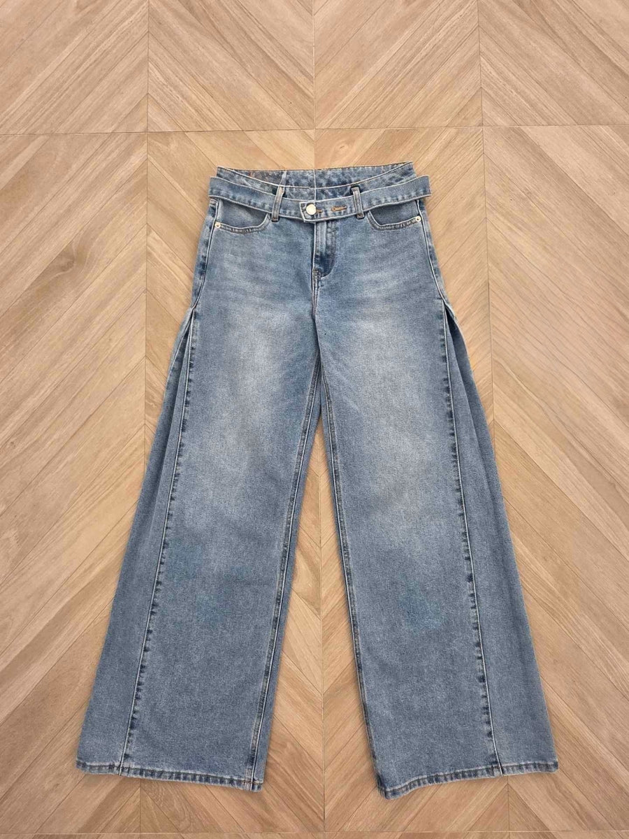 CINTHIA WIDE LEG JEANS INCLUSIEF RIEM